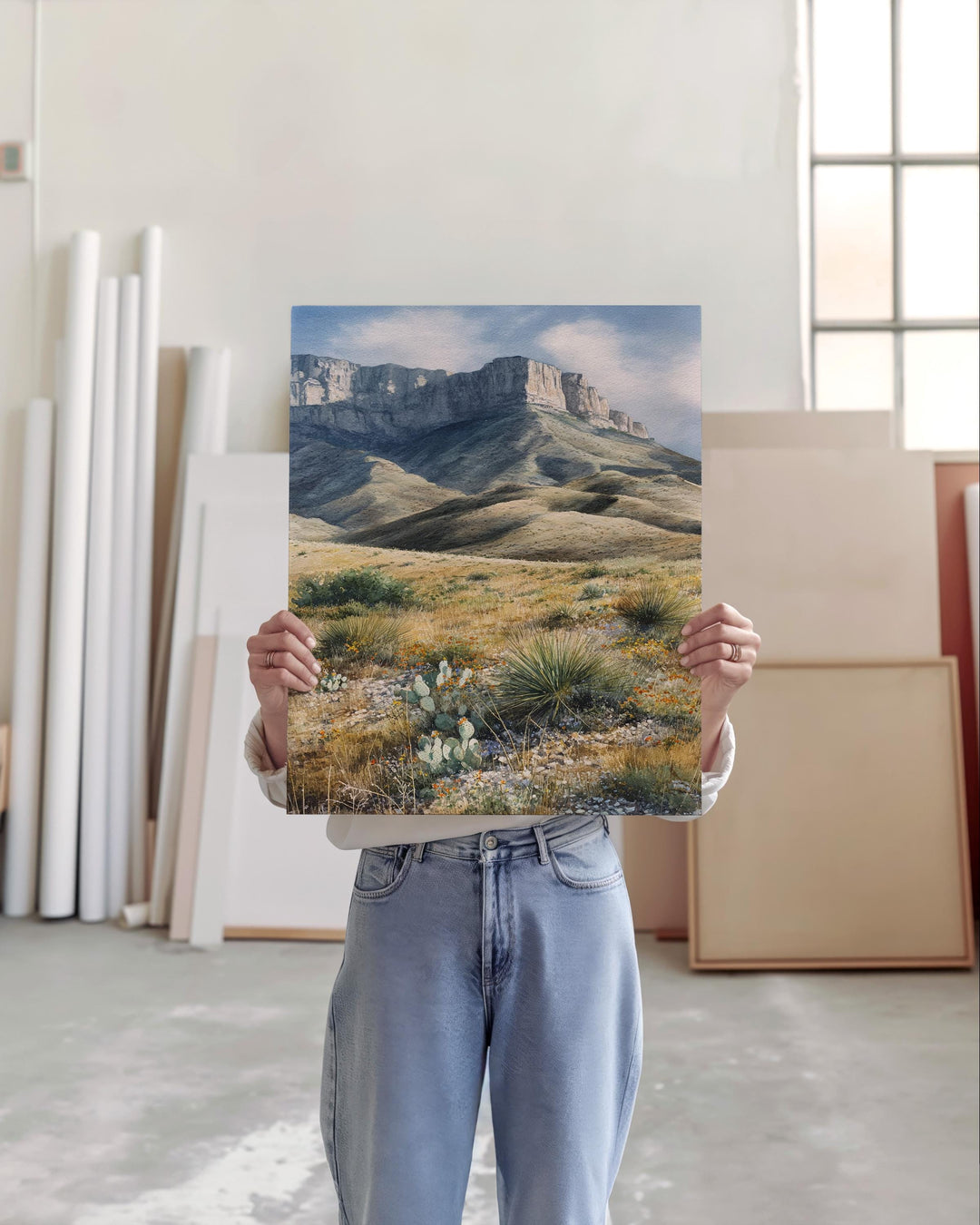 Guadalupe Mountains, Texas – Watercolor Art Print