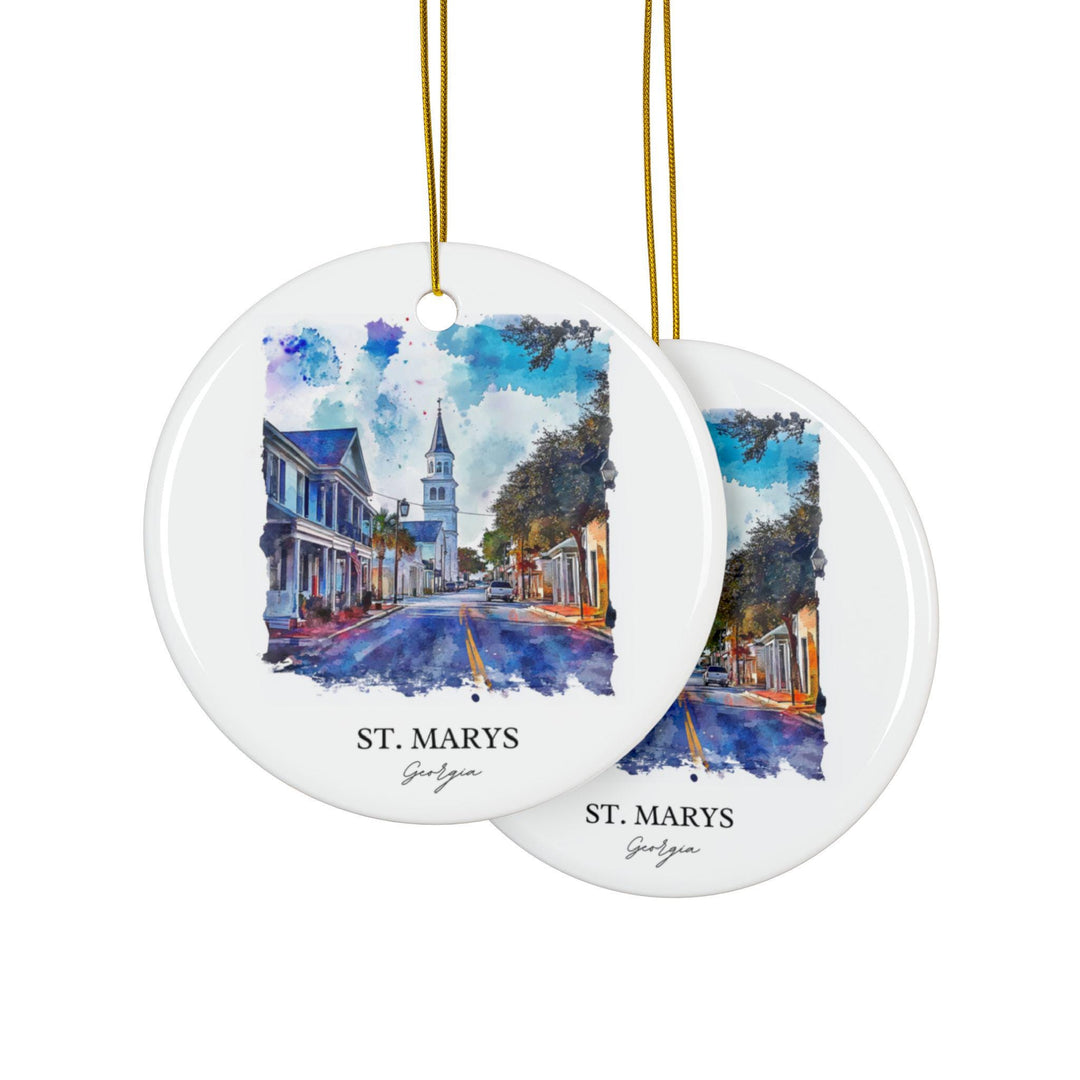 St Marys Georgia Ornament: Unique Georgia Souvenir, St Marys Georgia Xmas Decor, and Authentic St Marys Georgia Gift