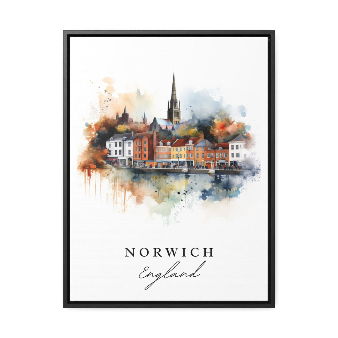 Norwich England wall art - England, Norwich poster, Norwich UK Wedding gift, Birthday present, Custom Text, Personalized Gift