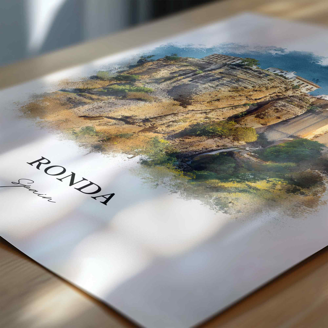 Ronda, Spain – Watercolor Art Print