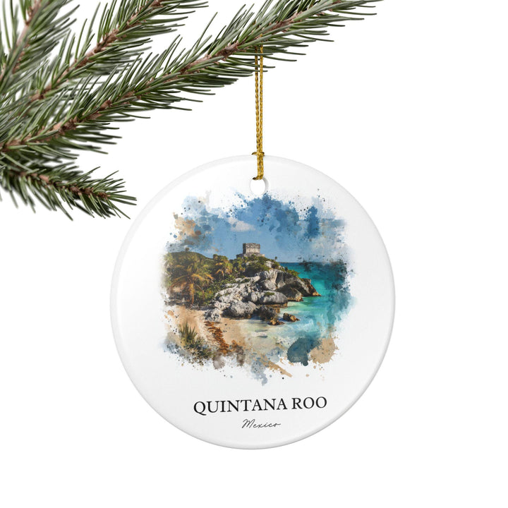 Quintana Roo Ornament: Unique Quintana Roo Souvenir, Playa del Carmen Xmas Decor, and Authentic Playa del Carmen Gift