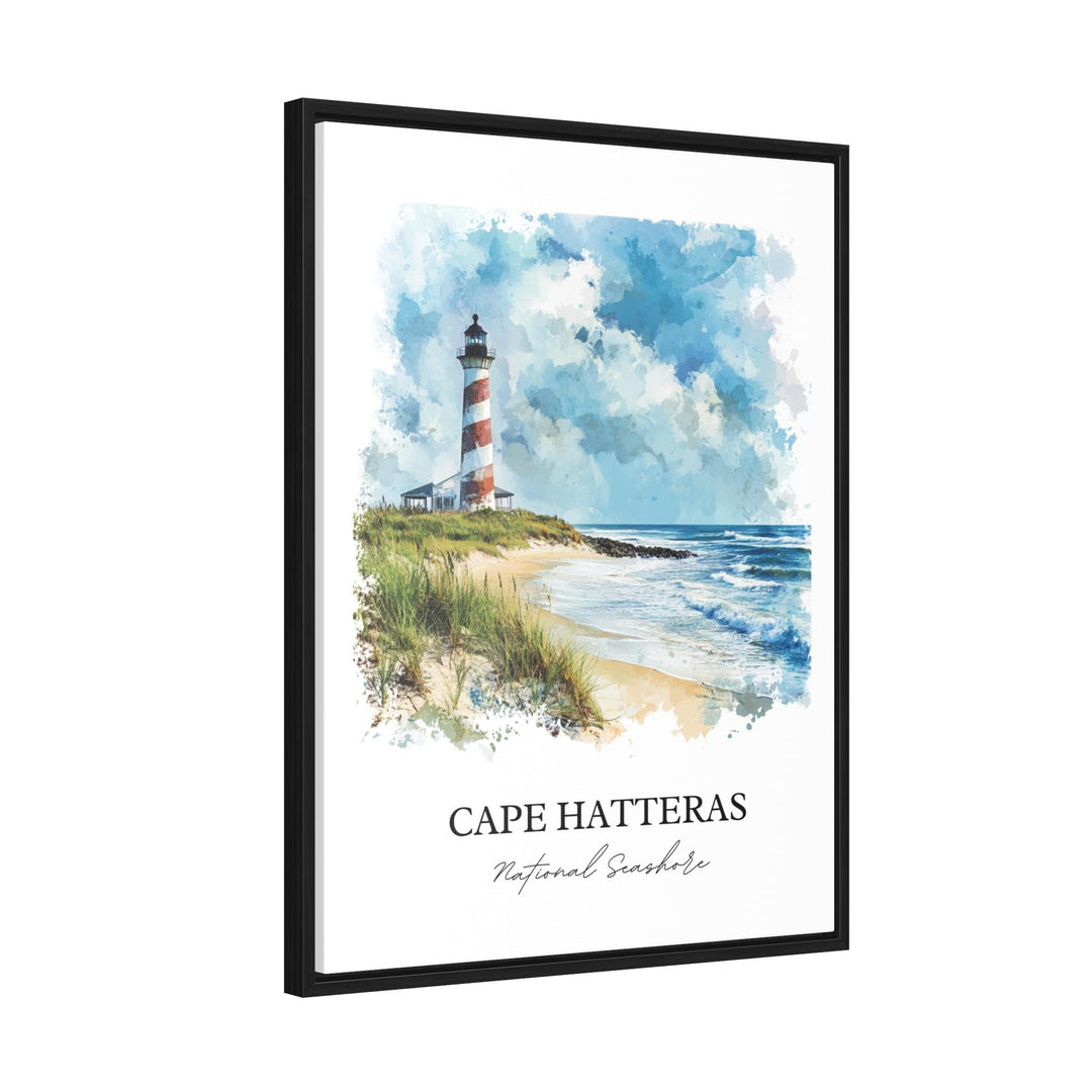 Cape Hatteras Wall Art, Hatteras Island Print, Cape Hatteras Watercolor, Cape Hatteras Gift, Travel Print, Travel Poster, Housewarming Gift