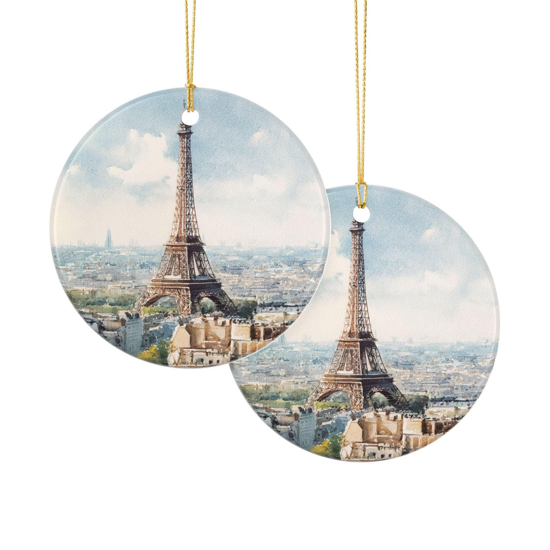Paris France Ornament: Unique Paris Souvenir, Paris Xmas Decor, and Authentic Eiffel Tower Gift