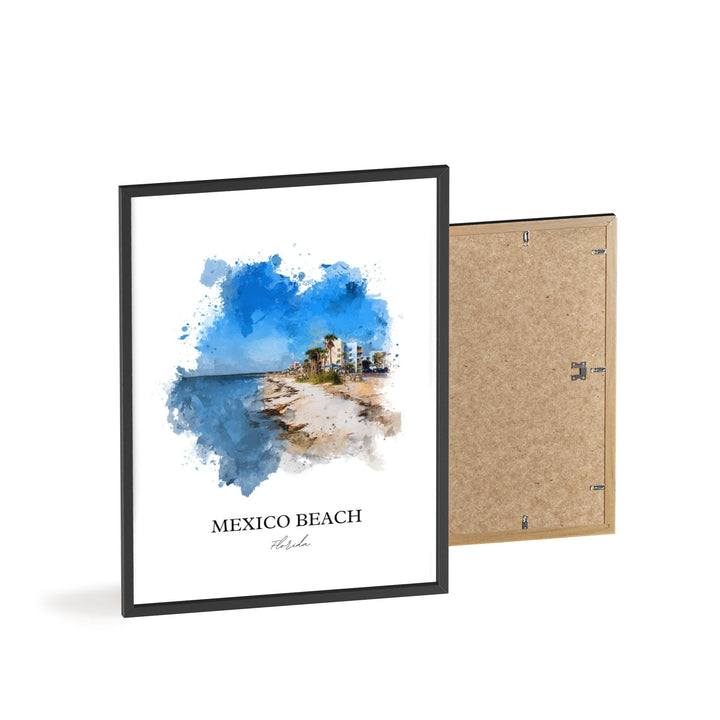 Mexico Beach, FL – Watercolor Art Print