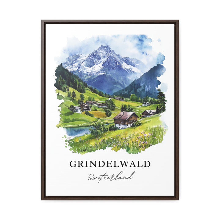 Grindelwald Wall Art, Grindelwald Switzerland Print, Bernese Alps Artwork, Jungfrau Gift, Travel Print, Travel Poster, Housewarming Gift