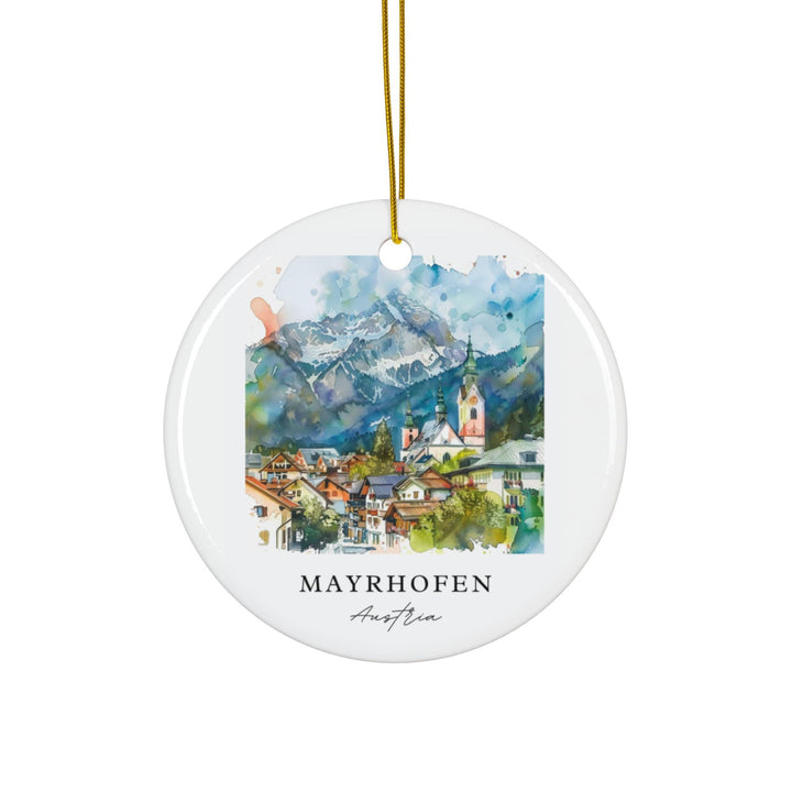 Mayrhofen Austria Ornament: Unique Mayrhofen Souvenir, Mayrhofen Xmas Decor, and Authentic Mayrhofen Aus Christmas Gift