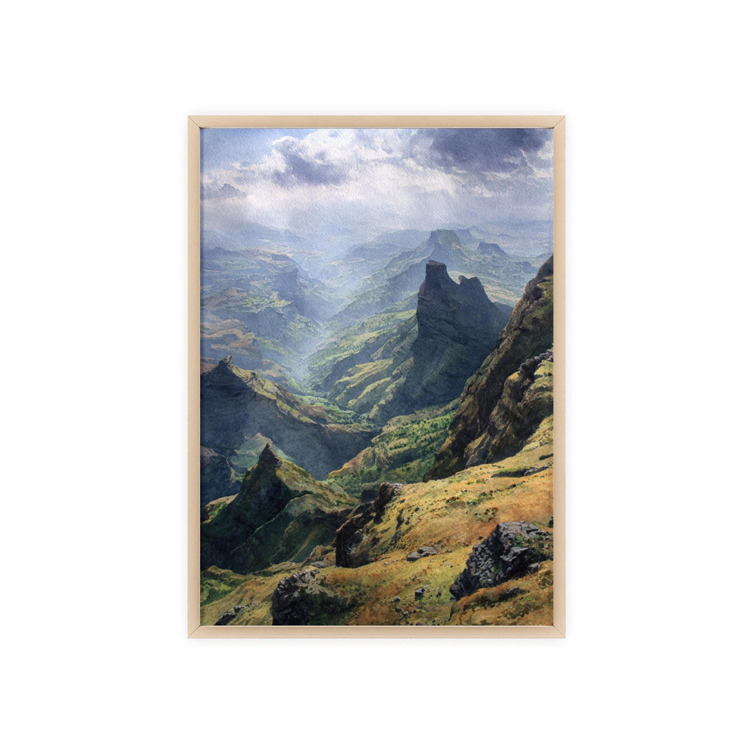 Simien Mountains, Ethiopia – Watercolor Art Print