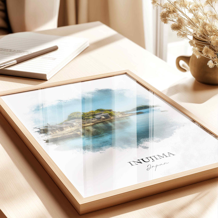 Inujima, Japan – Watercolor Art Print