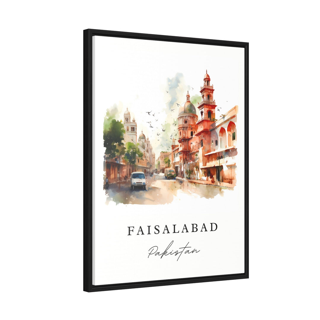 Faisalabad Pakistan wall art - Pakistan, Faisalabad poster print, Faisalabad Wedding gift, Birthday present, Custom Text, Perfect Gift