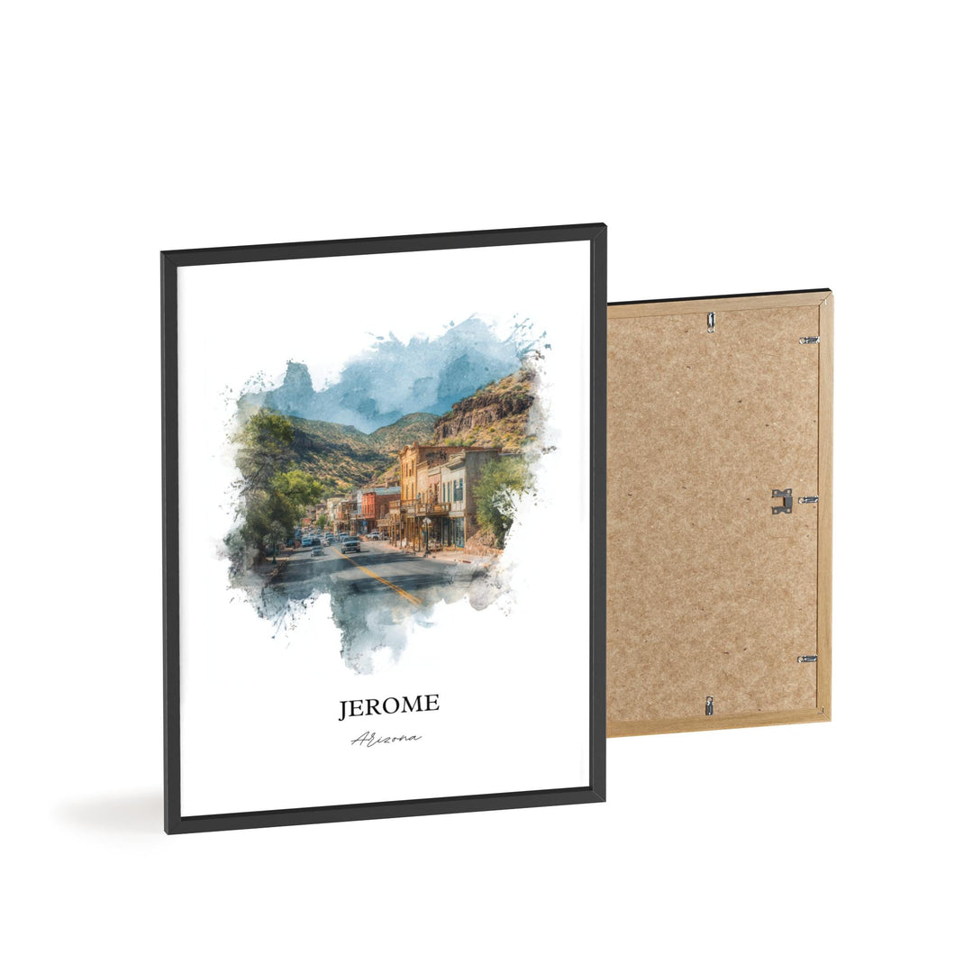 Jerome, Arizona – Watercolor Art Print