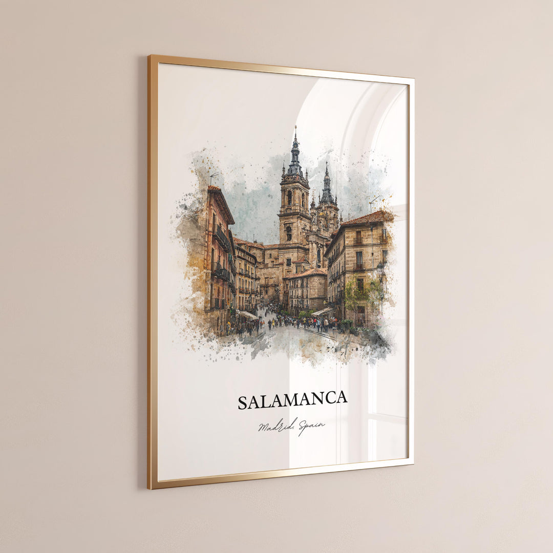 Salamanca, Spain – Watercolor Art Print