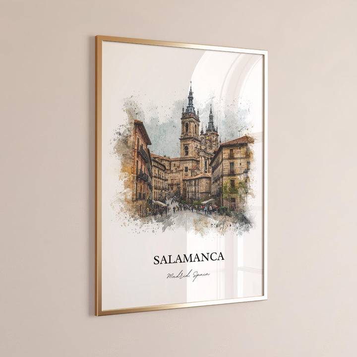 Salamanca, Spain – Watercolor Art Print