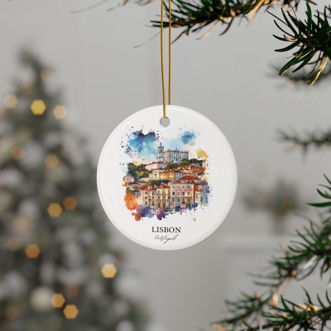 Lisbon Portugal Ornament: Unique Lisbon Souvenir, Lisbon Xmas Decor, and Authentic Lisbon Portugal Gift