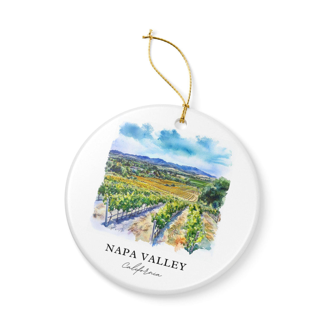 Napa Valley Ornament: Unique Napa Valley Souvenir, Napa Valley Xmas Decor, and Authentic Napa Valley California Gift