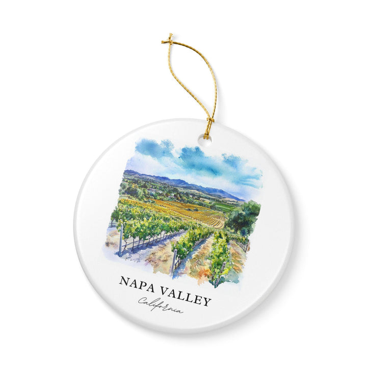 Napa Valley Ornament: Unique Napa Valley Souvenir, Napa Valley Xmas Decor, and Authentic Napa Valley California Gift