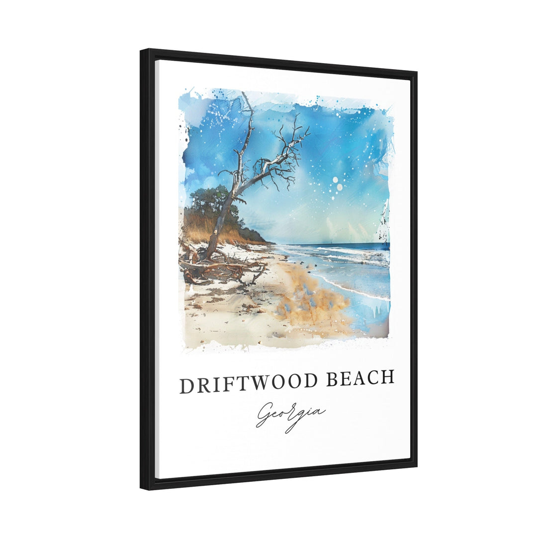 Driftwood Beach GA Art, Jekyll Island Print, Driftwood Beach Watercolor, Jekyll Island Gift,