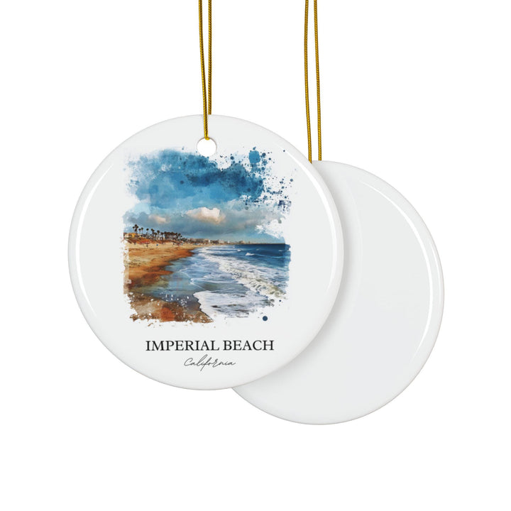 Imperial Beach CA Ornament: Unique Imperial Beach Souvenir, San Diego Xmas Decor, and Authentic San Diego Gift