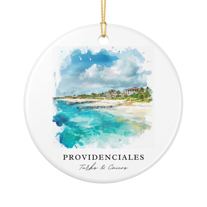 Providenciales Ornament: Unique Providenciales Souvenir, Turks and Caicos Xmas Decor, and Authentic Turks + Caicos Gift