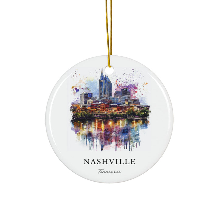 Nashville TN Ornament: Unique Nashville Souvenir, Nashville Tennessee Decor, and Authentic Nashville TN Gift