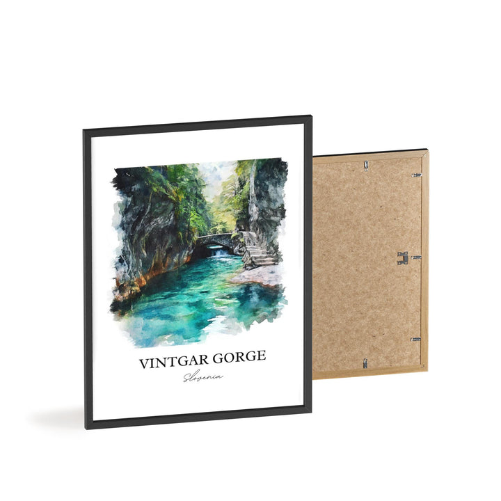 Vintgar Gorge, Slovenia – Watercolor Art Print