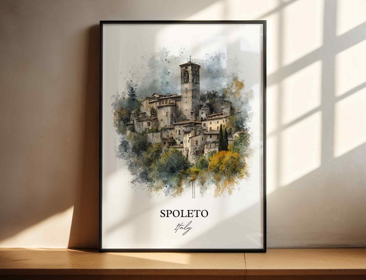 Spoleto, Italy – Watercolor Art Print