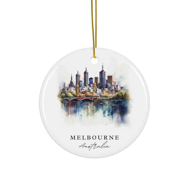 Melbourne Australia Ornament: Unique Melbourne Souvenir, Melbourne Xmas Decor, and Authentic Melbourne Australia Christmas Gift