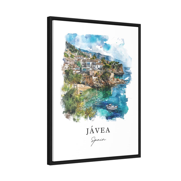 Jávea Spain Wall Art, Jávea Print, Xàbia Watercolor Art, Xàbia Spain Gift,