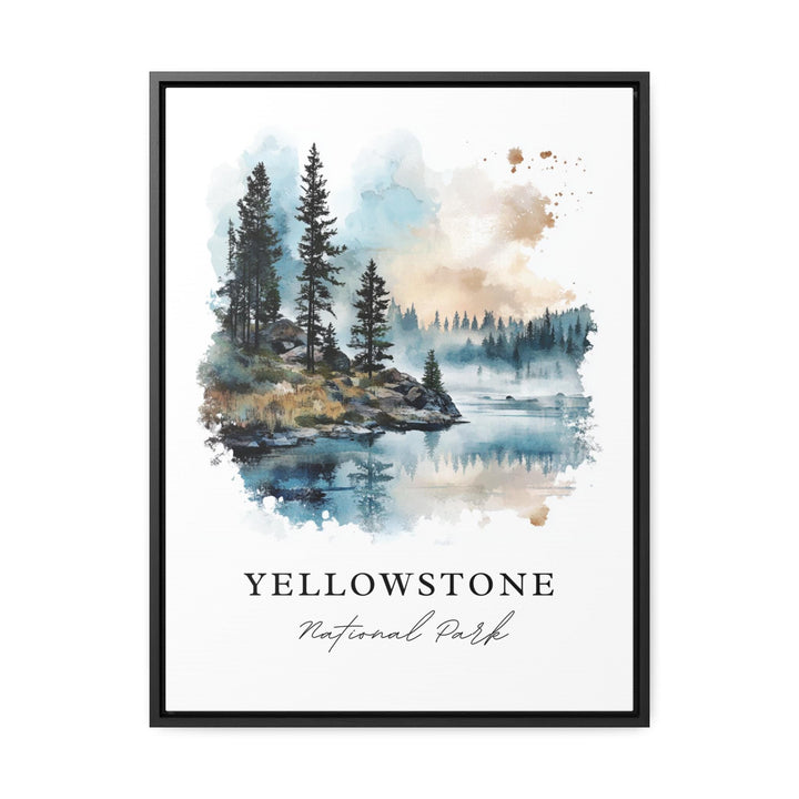 Yellowstone Art, Yellowstone Park Print, Yellowstone Watercolor Art, Yellowstone WY Gift,