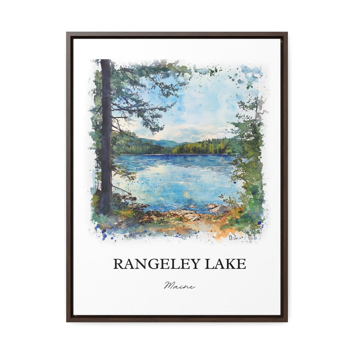 Rangeley Lake Wall Art, Franklin County ME Print, Maine Watercolor Art, Rangeley Lake Gift, Travel Print, Travel Poster, Housewarming Gift