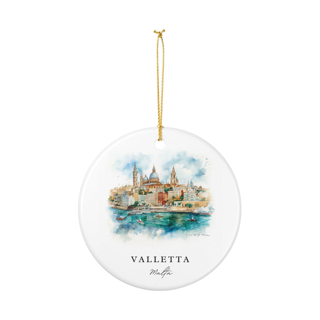 Valletta Malta Ornament: Unique Valletta Souvenir, Valletta Xmas Decor, and Authentic Valletta Malta Gift
