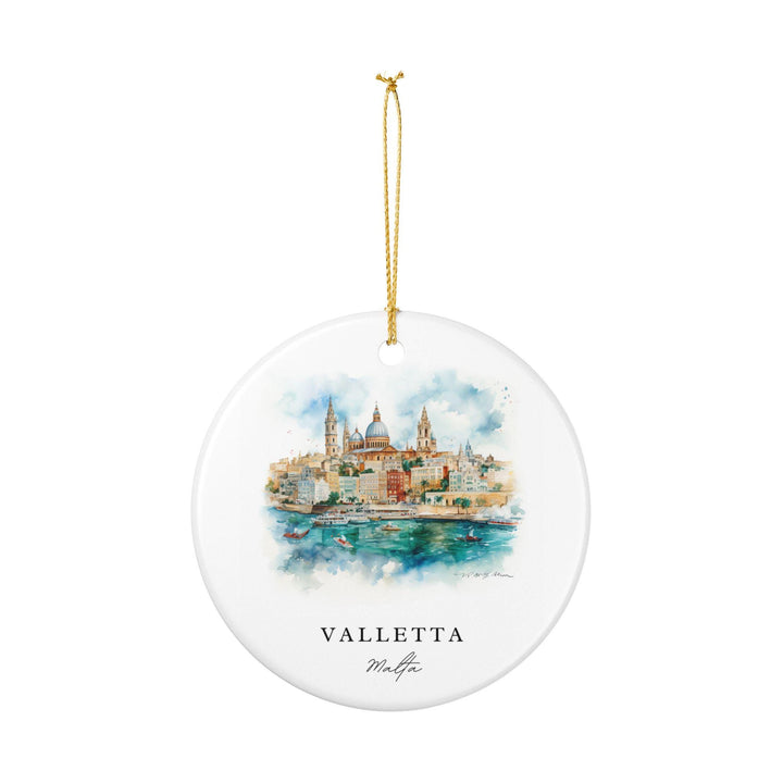 Valletta Malta Ornament: Unique Valletta Souvenir, Valletta Xmas Decor, and Authentic Valletta Malta Gift