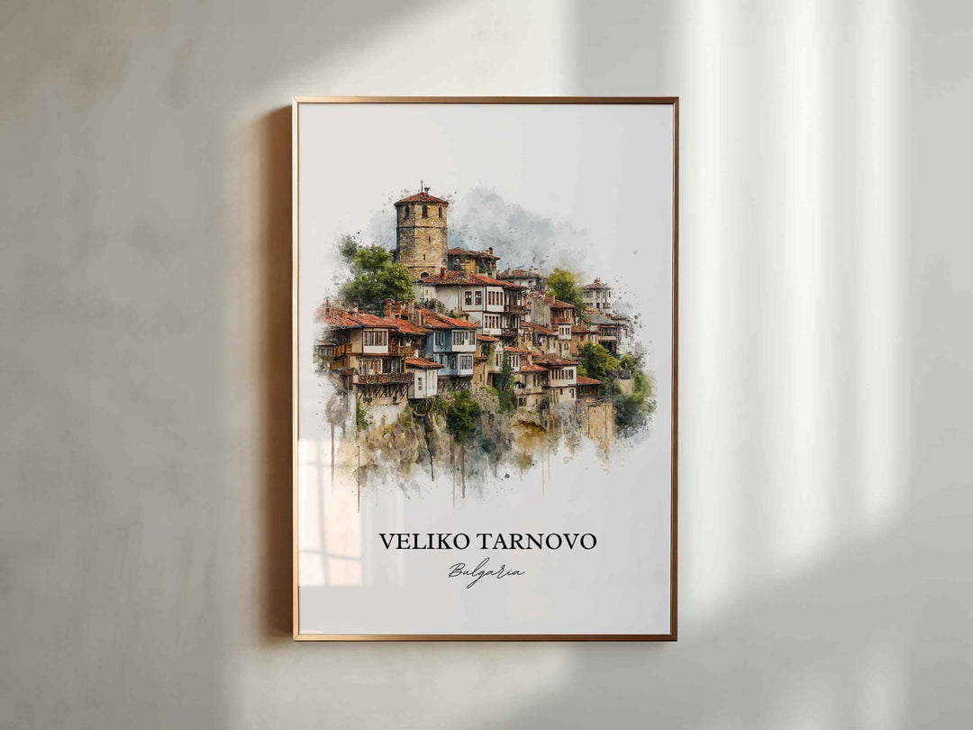 Veliko Tarnovo, Bulgaria – Watercolor Art Print
