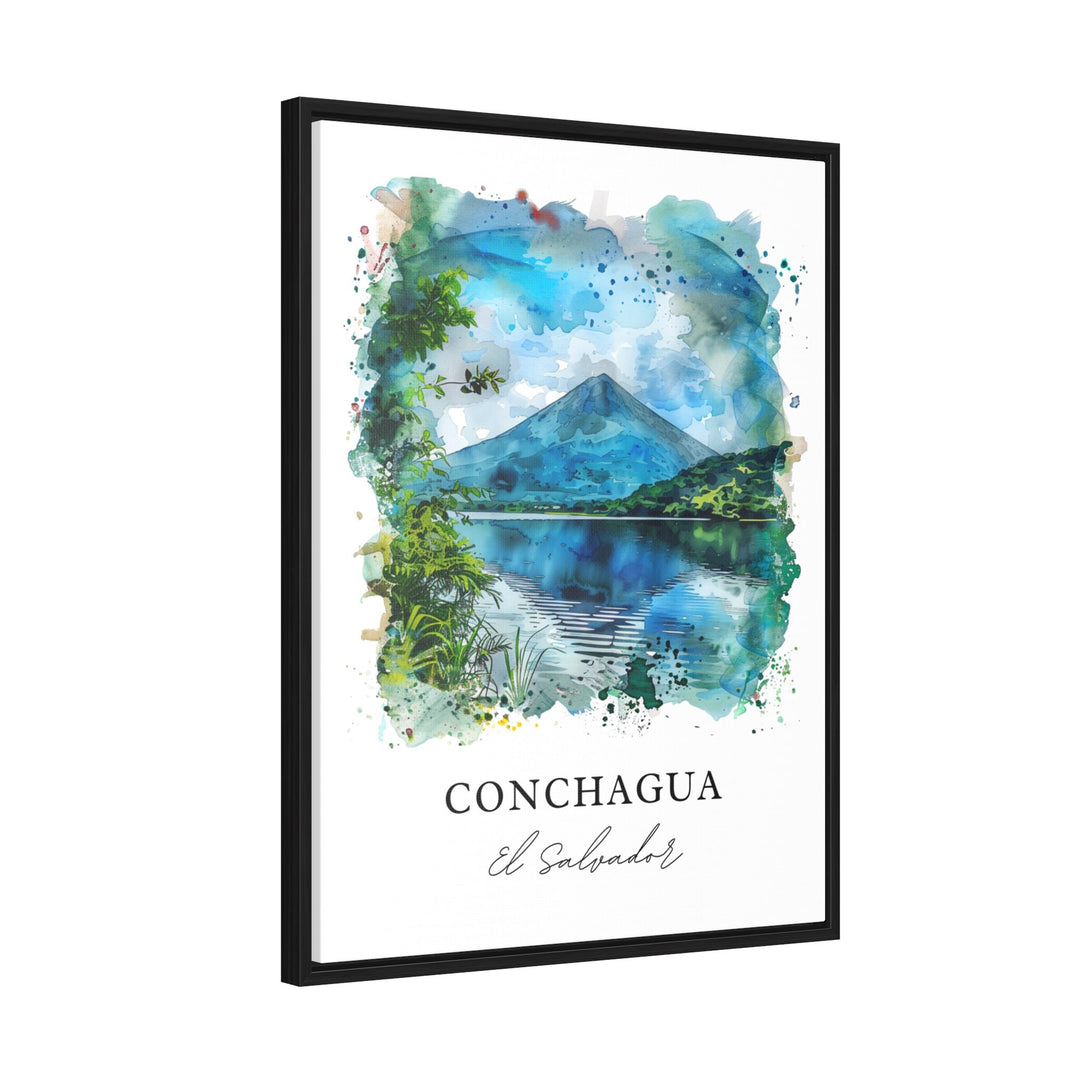 Conchagua Art, Conchagua El Salvador Print, Conchagua Volcano Watercolor, Conchagua Gift, Travel Poster, Housewarming Gift