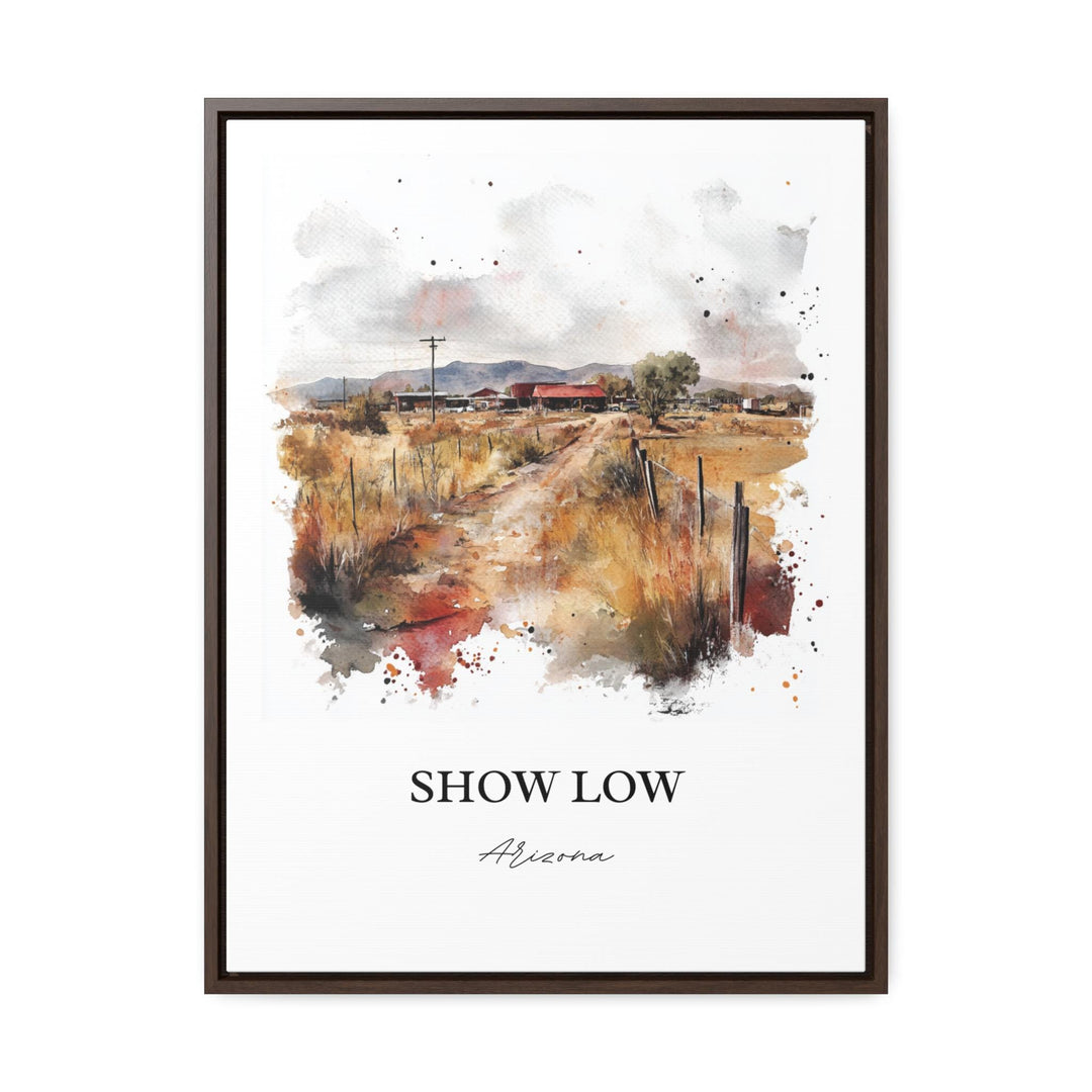Show Low AZ Wall Art, Navajo County Print, Arizona Watercolor Art, Show Low Arizona Gift, Travel Print, Travel Poster, Housewarming Gift