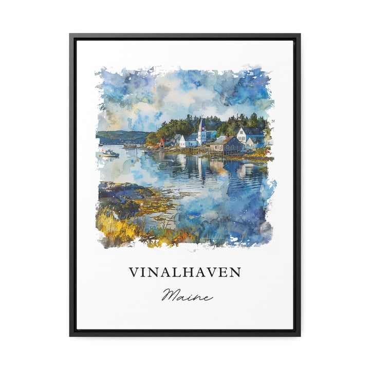 Vinalhaven ME Wall Art, Fox Islands Print, Vinalhaven MA Watercolor, Vinalhaven ME Gift, Travel Poster, Housewarming Gift