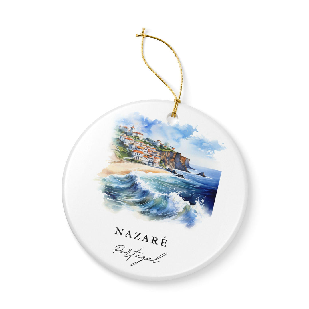 Nazare Ornament: Unique Nazare Portugal Souvenir, Portugal Xmas Decor, and Authentic Nazare Surfing Gift
