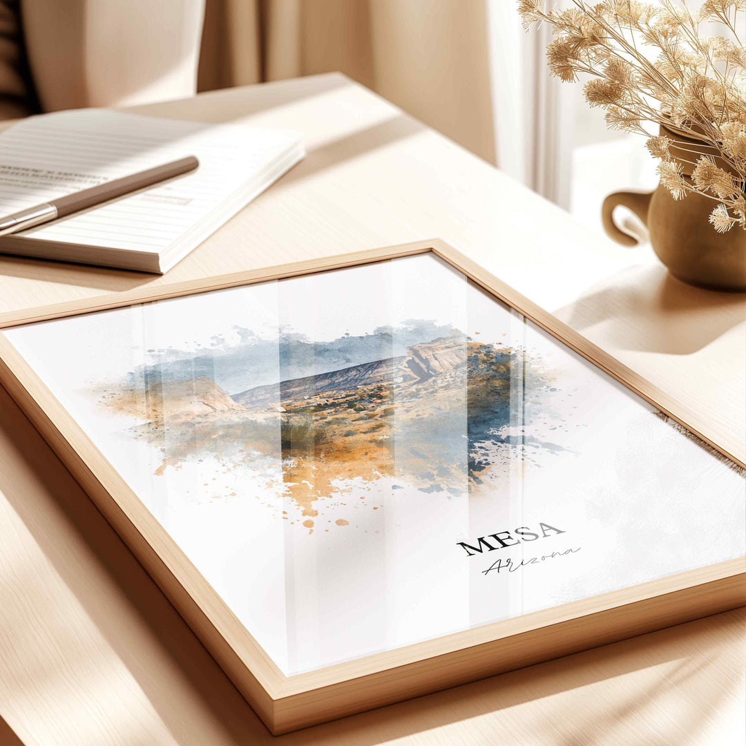 Mesa, Arizona – Watercolor Art Print