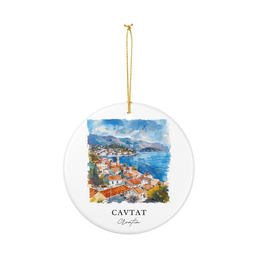 Cavtat Croatia Ornament: Unique Cavtat Souvenir, Cavtat Xmas Decor, and Authentic Cavtat Croatia Gift