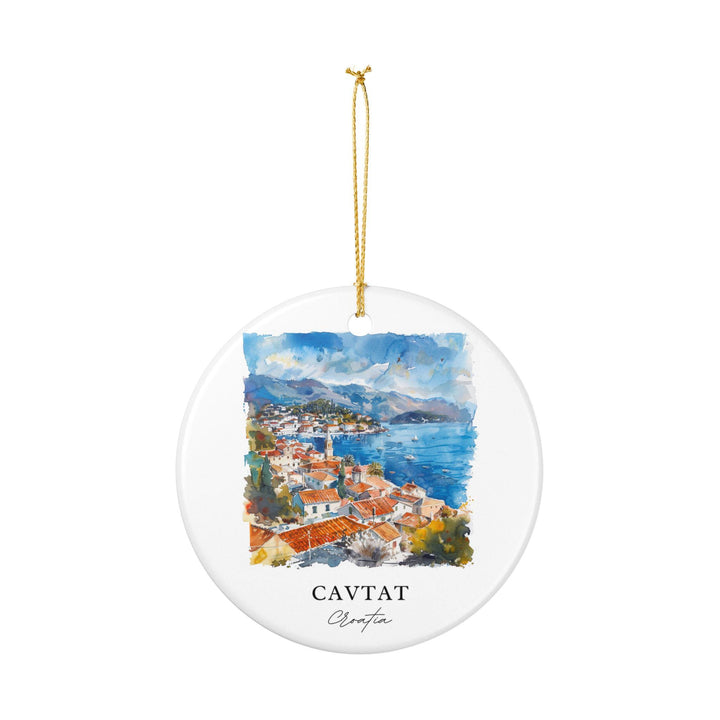 Cavtat Croatia Ornament: Unique Cavtat Souvenir, Cavtat Xmas Decor, and Authentic Cavtat Croatia Gift