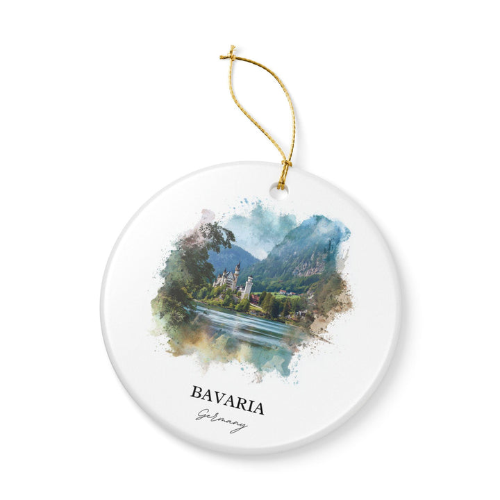 Bavaria Germany Ornament: Unique Bavaria Souvenir, Bavaria Region Xmas Decor, and Authentic Bavaria Germany Gift