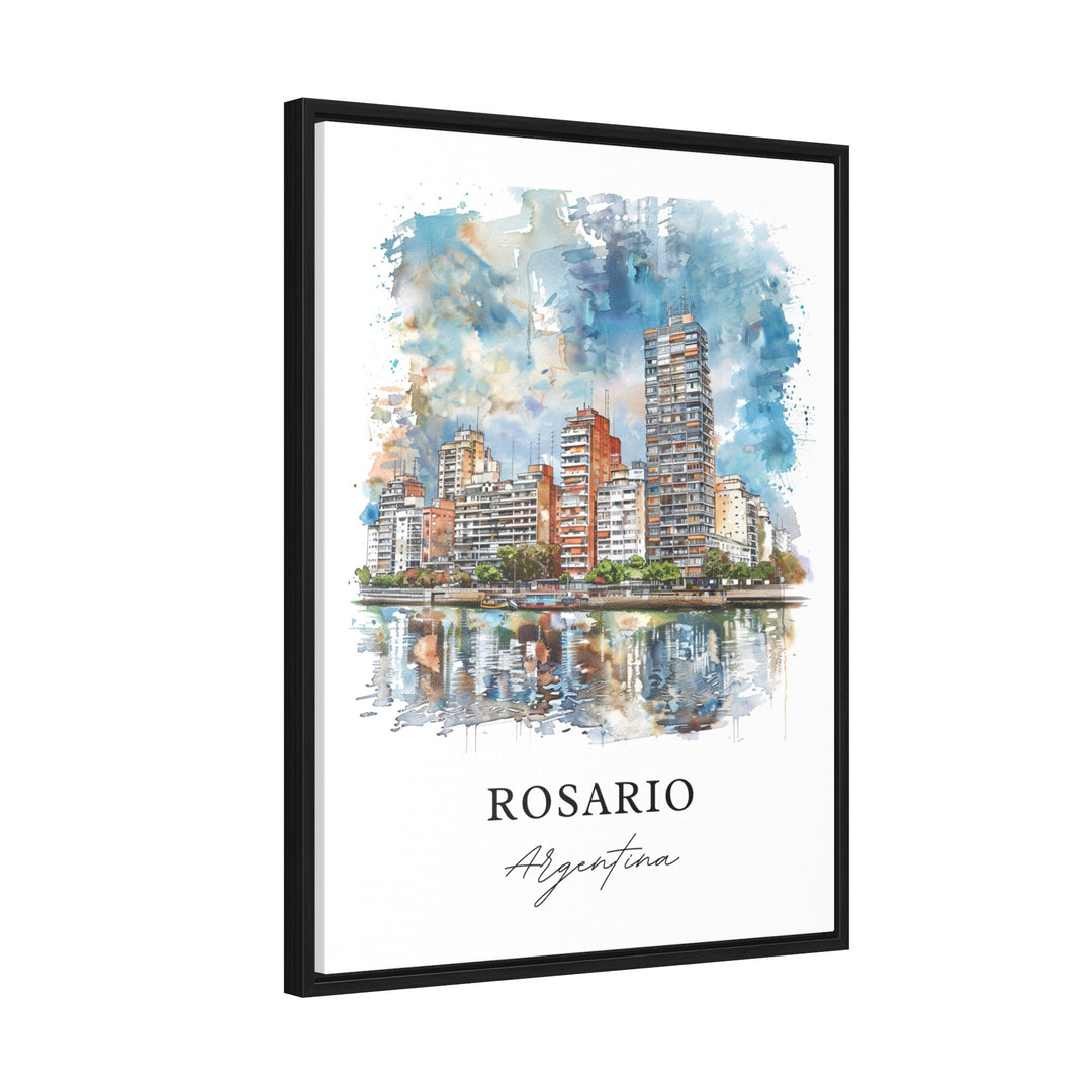 Rosario Argentina Wall Art, Rosario Print, Rosario Watercolor, Rosario Argentina Gift, Travel Poster, Housewarming Gift