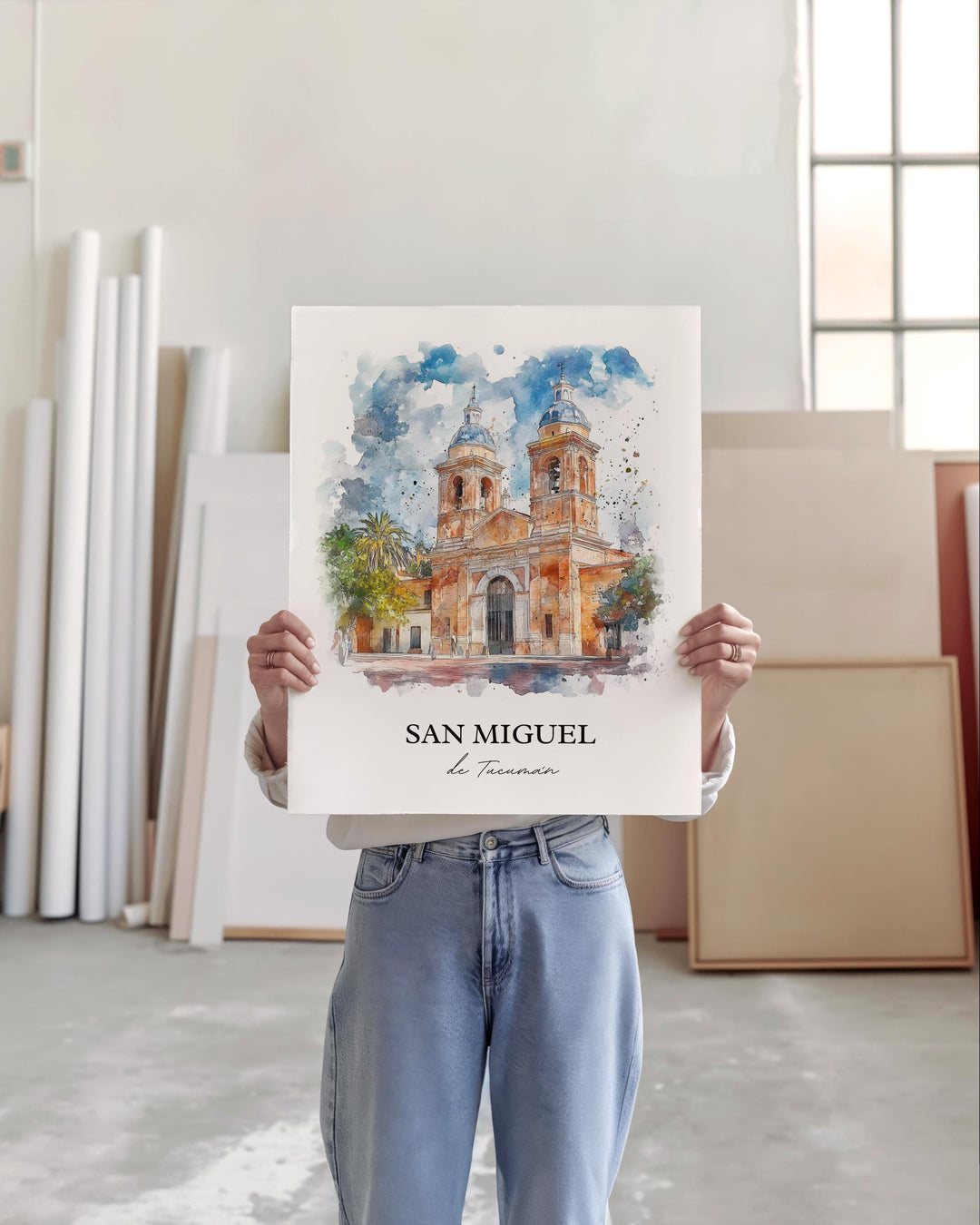 San Miguel de Tucumán Art, Argentina Print, Argentina Watercolor, San Miguel de Tucumán Gift, Travel Print, Travel Poster, Housewarming Gift