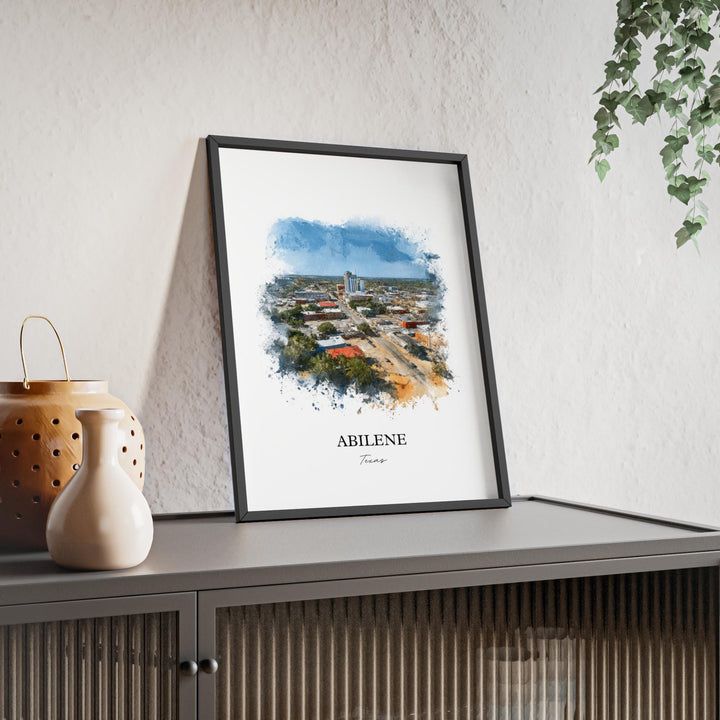 Abilene, Texas – Watercolor Art Print