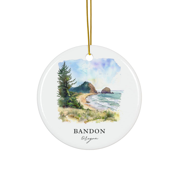 Bandon Oregon Ornament: Unique Bandon Souvenir, Bandon Xmas Decor, and Authentic Bandon OR Gift