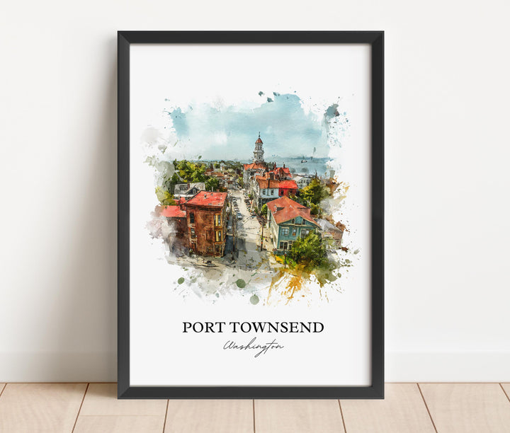 Port Townsend, Washington – Watercolor Art Print