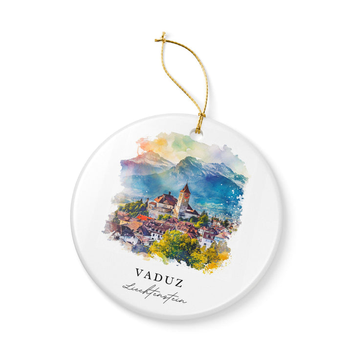 Vaduz Ornament: Unique Vaduz Souvenir, Liechtenstein Xmas Decor, and Authentic Liechtenstein Gift