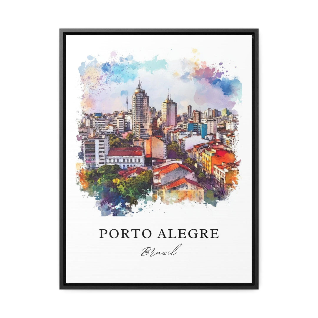Porto Alegre, Brazil – Watercolor Art Print