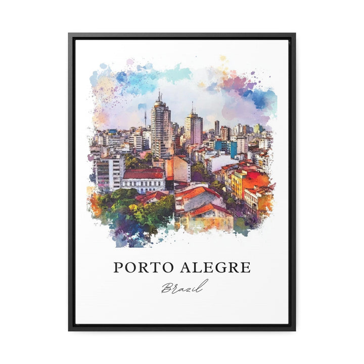 Porto Alegre, Brazil – Watercolor Art Print