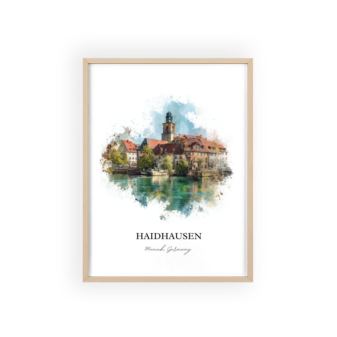 Haidhausen, Germany – Watercolor Art Print