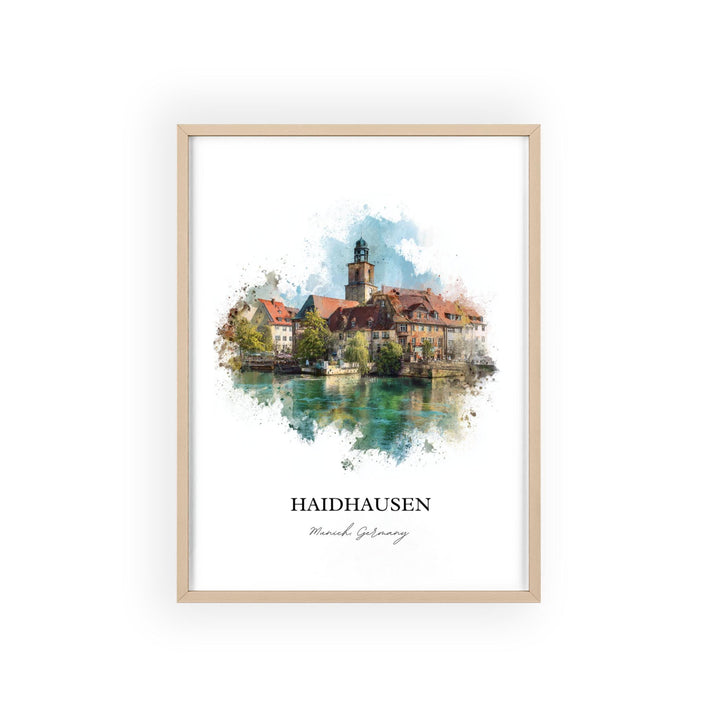 Haidhausen, Germany – Watercolor Art Print